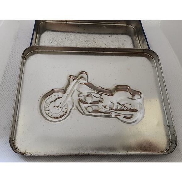 TIN-HARLEY DAVIDSON-SPRINGER SOFTTAIL-Motorcycle-3-D Motorcycle On Front - Picture 6 of 10